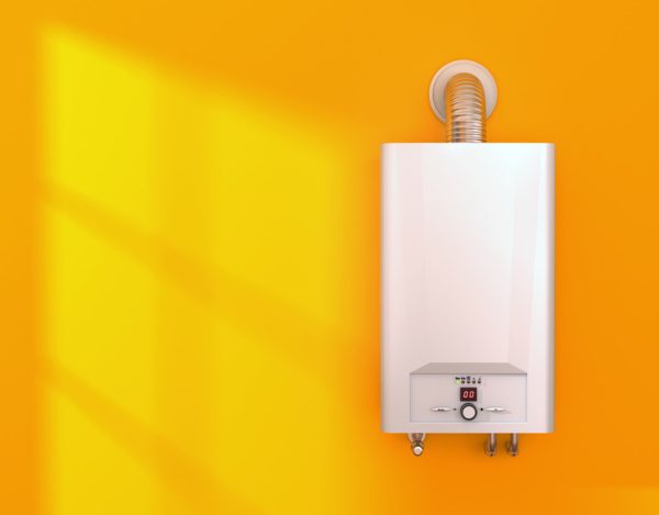 Gas boiler heating